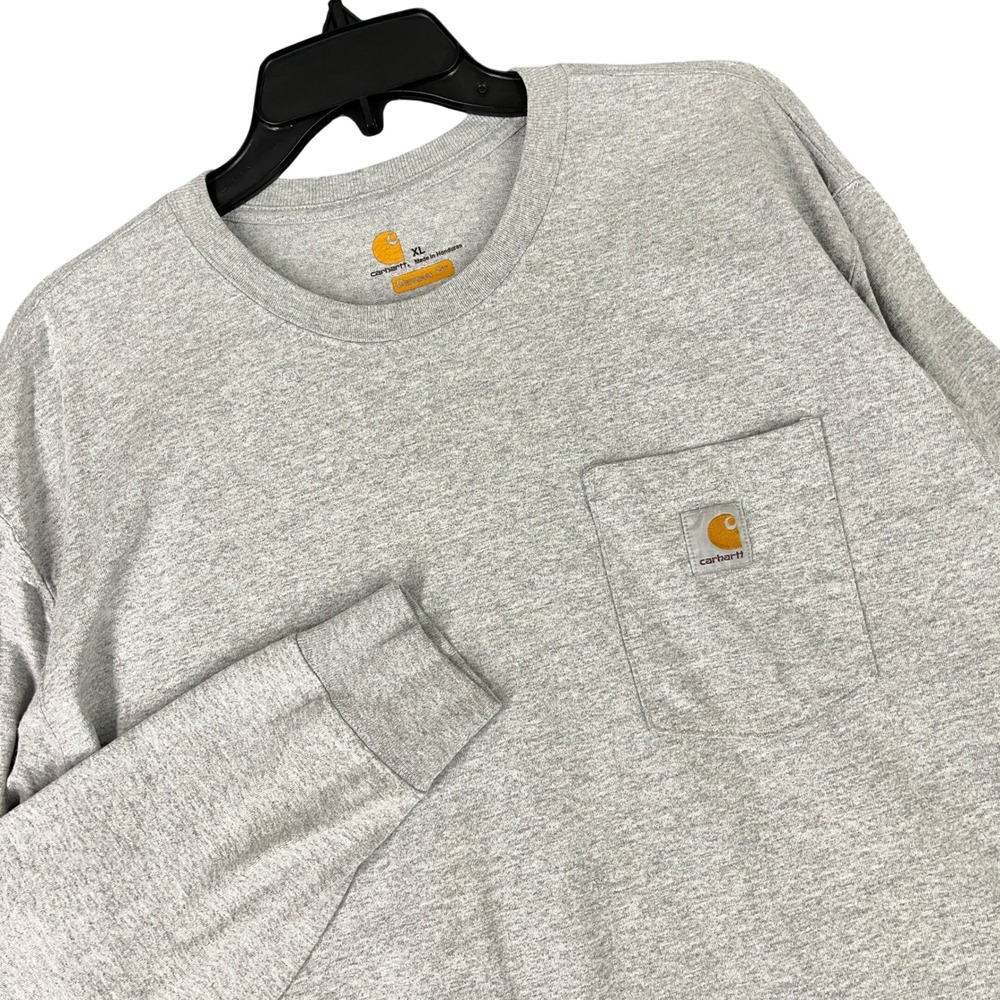 Carhartt Work Tee Long Sleeve Shirt Pocket Original Fit Workwear Mens XL